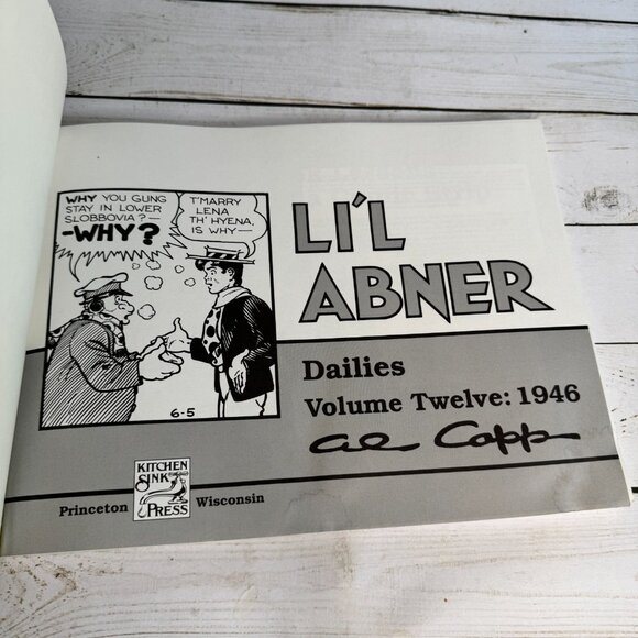 Li'l Abner Dailies 1946 by Al Capp Volume 12 Paperback Children's Comic Book - Picture 3 of 5